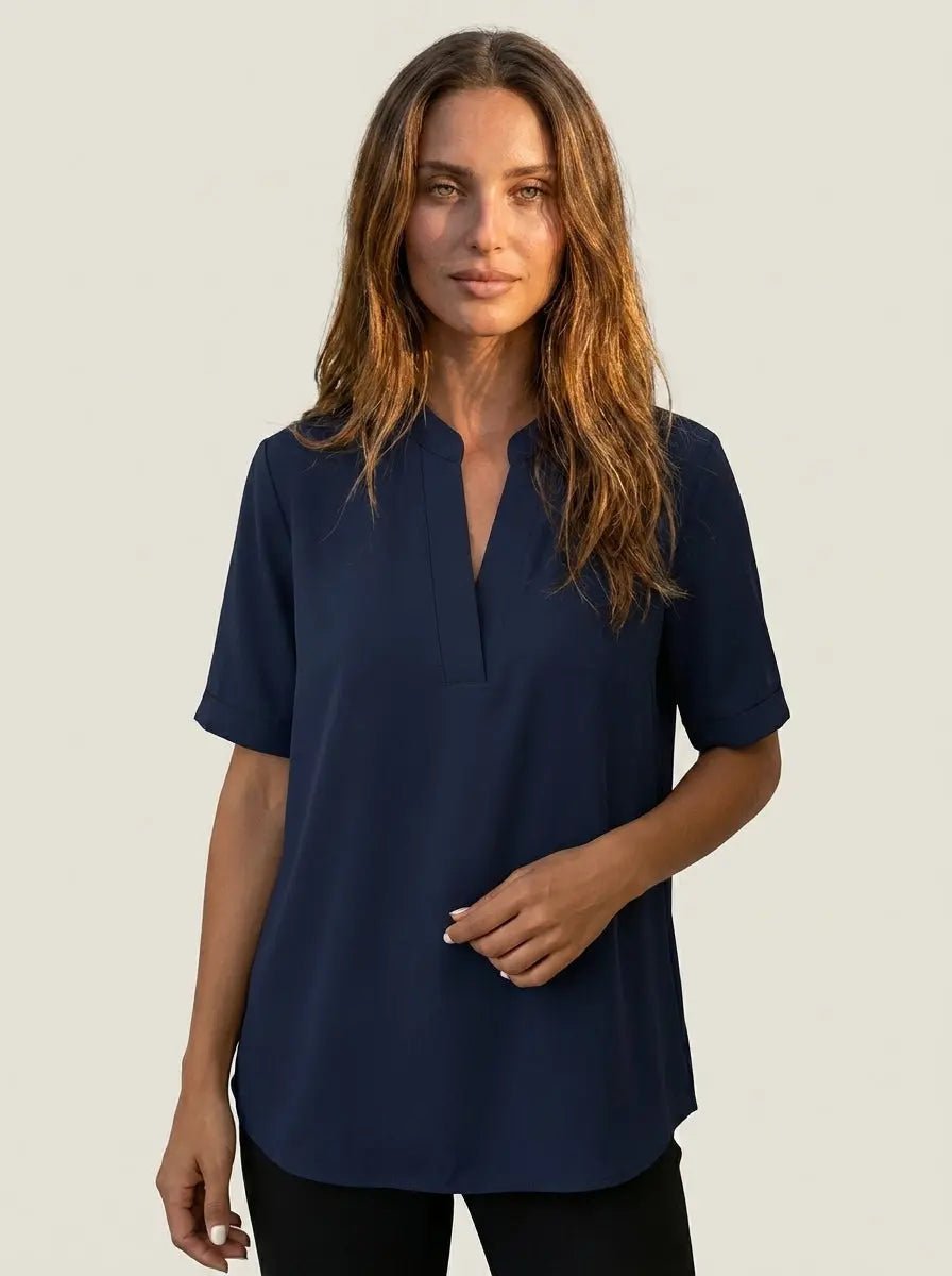 Raquel | Blusa Elegante con Cuello en V - Elena Duval