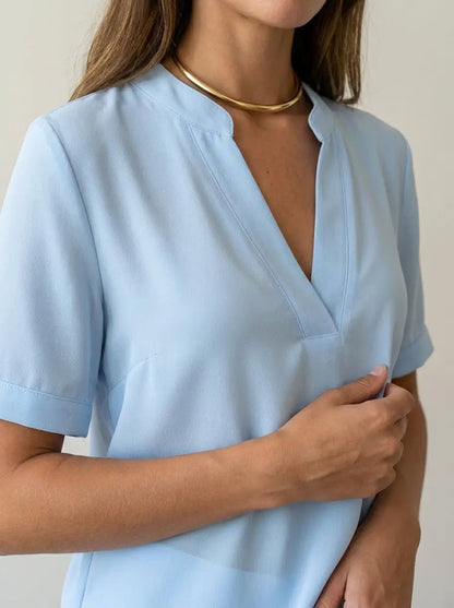 Raquel | Blusa Elegante con Cuello en V - Elena Duval