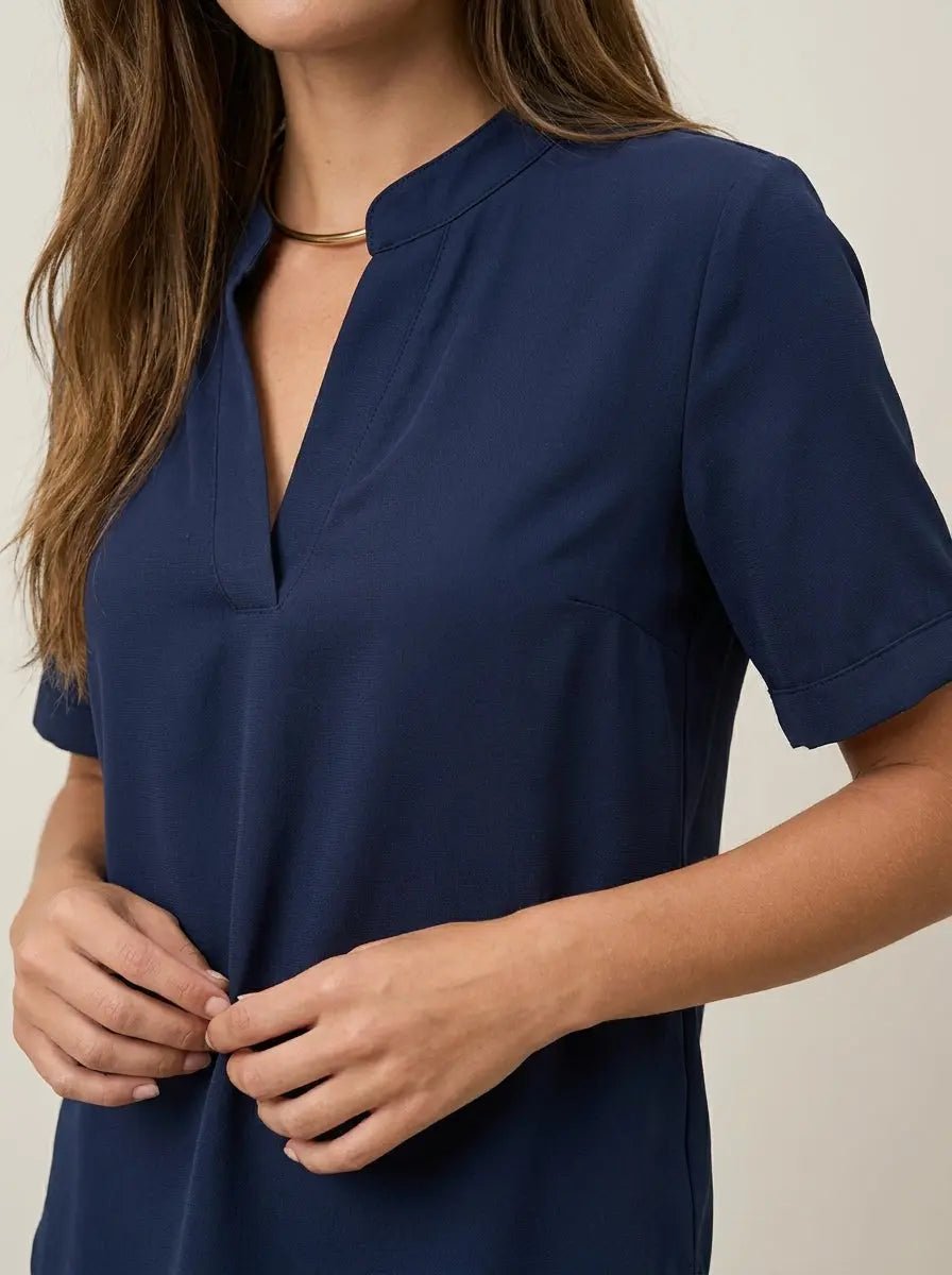 Raquel | Blusa Elegante con Cuello en V - Elena Duval