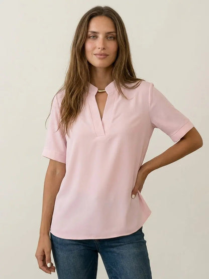 Raquel | Blusa Elegante con Cuello en V - Elena Duval