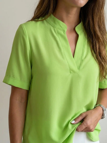 Raquel | Blusa Elegante con Cuello en V - Elena Duval
