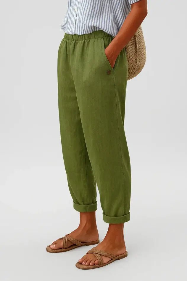 Romina | Pantalón de Lino y Algodón - Elena Duval