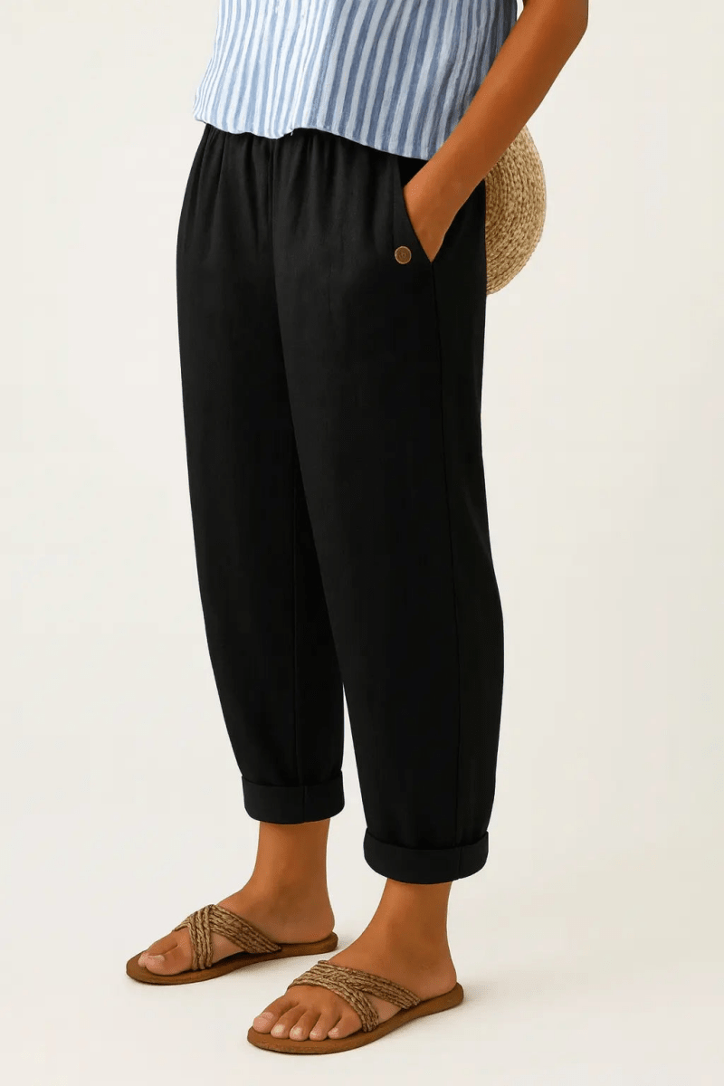 Romina | Pantalón de Lino y Algodón - Elena Duval