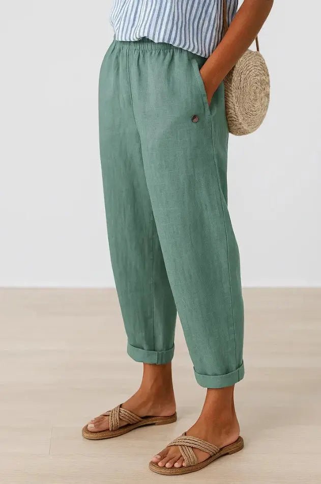Romina | Pantalón de Lino y Algodón - Elena Duval