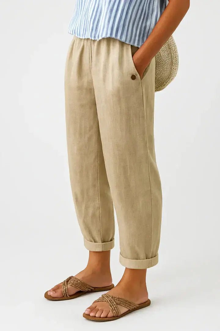 Romina | Pantalón de Lino y Algodón - Elena Duval