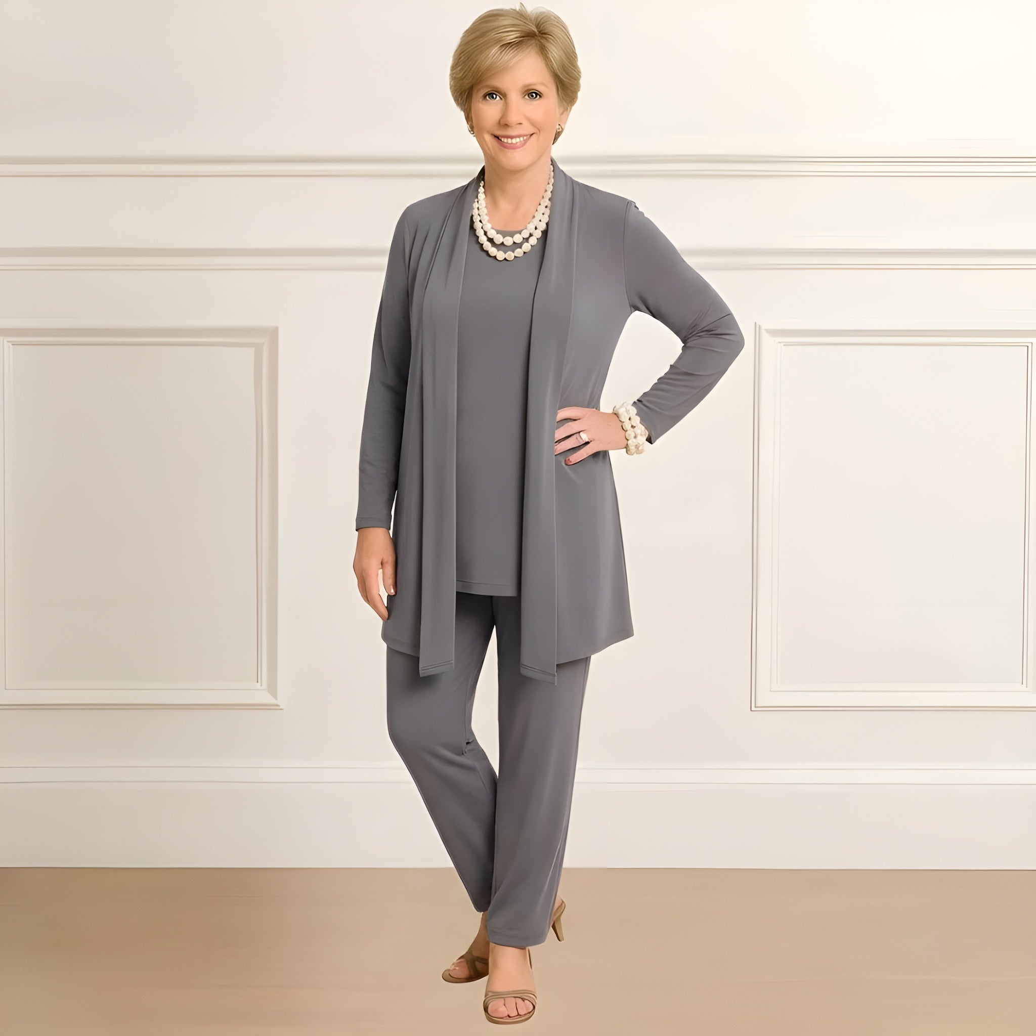 Ingrid™ | Cardigan Top & Pants Set