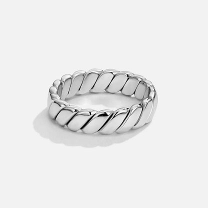 Sabina | Anillo Trenzado de Plata - Elena Duval
