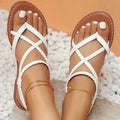 Saffron | Women's Strappy Gladiator Flat Sandals