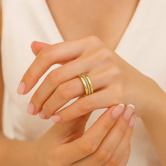 Sara | Anillo Vintage con Circonitas - Elena Duval