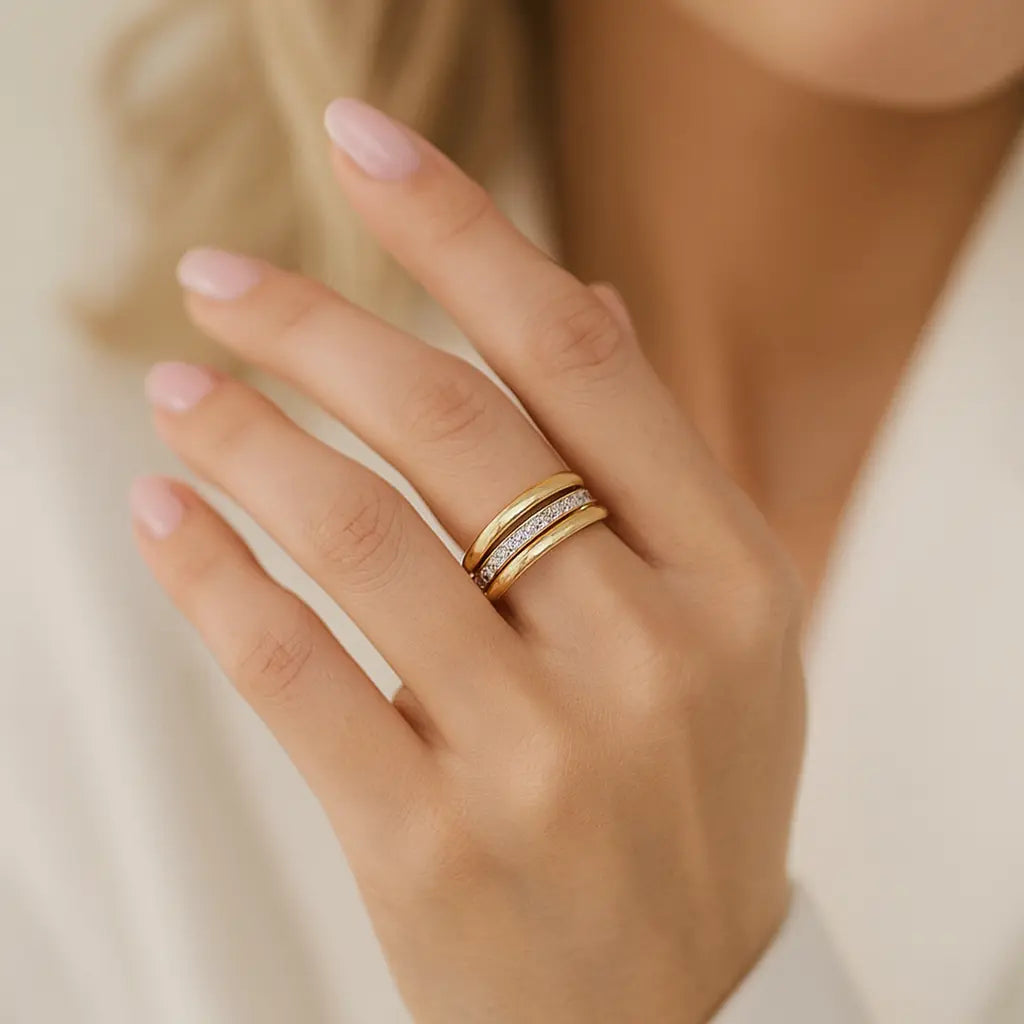 Sara | Anillo Vintage con Circonitas - Elena Duval