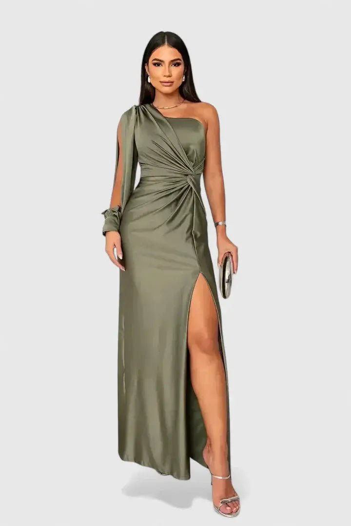 Saryxiah | Vestido Maxi con Hombro Descubierto - Elena Duval