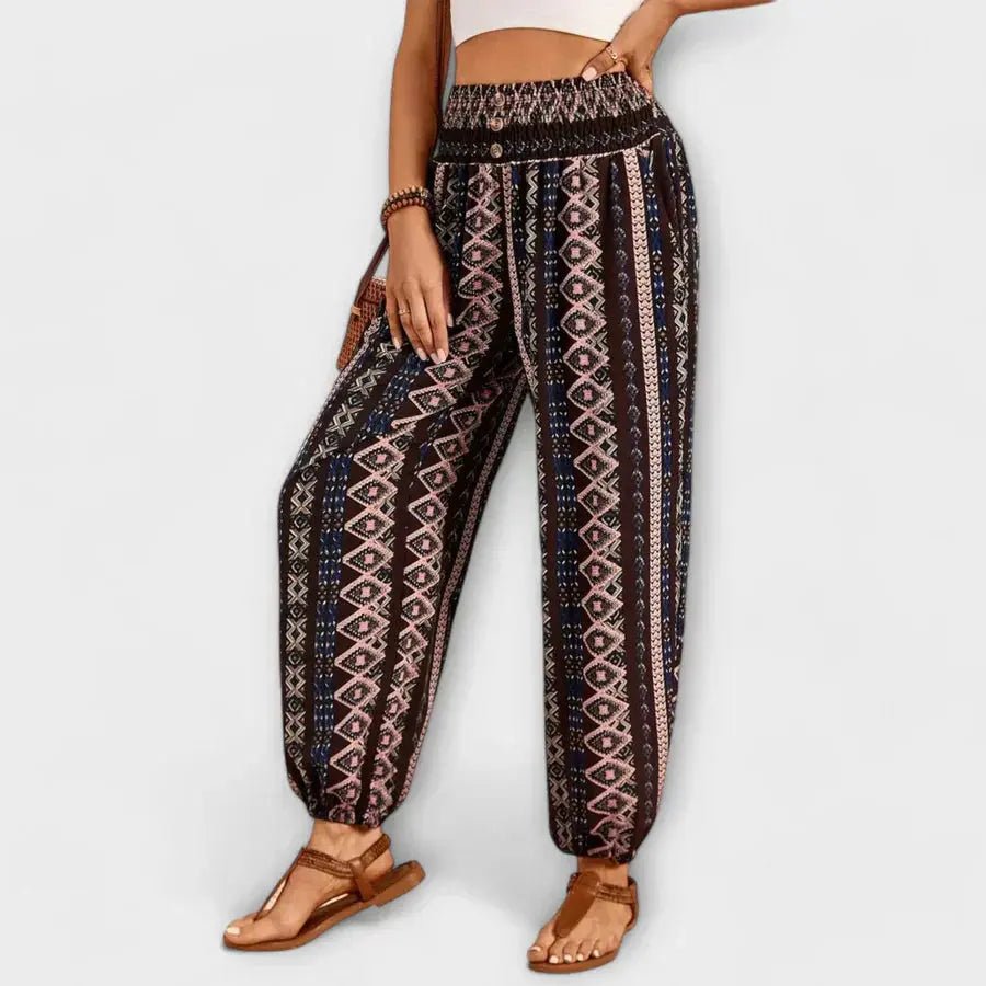 Scarlett | Pantalón con Estampado Étnico - Elena Duval