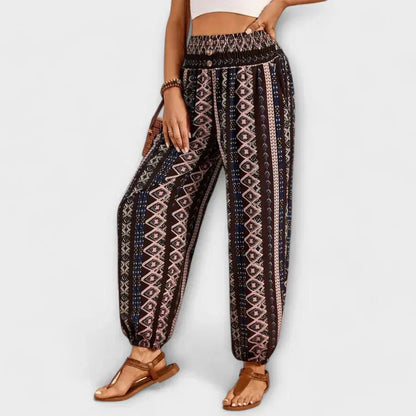 Scarlett | Pantalón con Estampado Étnico - Elena Duval