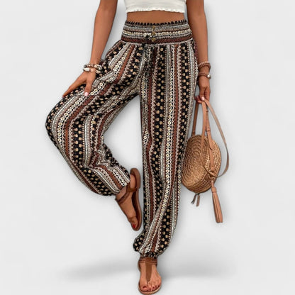 Scarlett | Pantalón con Estampado Étnico - Elena Duval