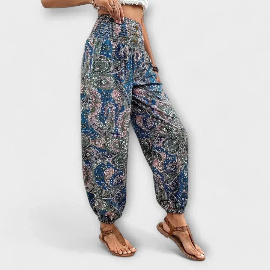 Scarlett | Pantalón con Estampado Étnico - Elena Duval