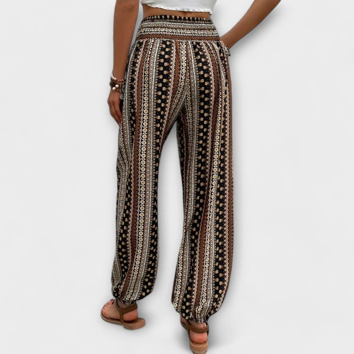 Scarlett | Pantalón con Estampado Étnico - Elena Duval