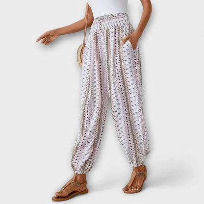 Scarlett | Pantalón con Estampado Étnico - Elena Duval