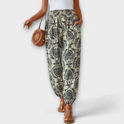 Scarlett | Pantalón con Estampado Étnico - Elena Duval
