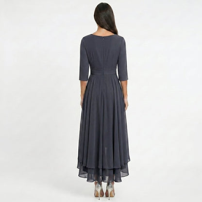 Sofía - Vestido Fluido con Escote en V - Elena Duval
