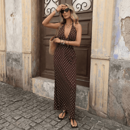 Sofía | Vestido Maxi de Lunares - Elena Duval