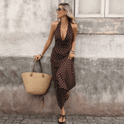 Sofía | Vestido Maxi de Lunares - Elena Duval
