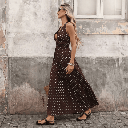 Sofía | Vestido Maxi de Lunares - Elena Duval