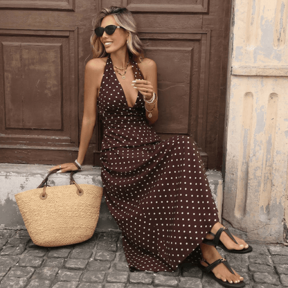 Sofía | Vestido Maxi de Lunares - Elena Duval