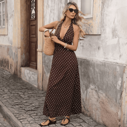 Sofía | Vestido Maxi de Lunares - Elena Duval