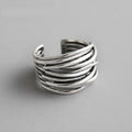 Sylvian™ | Sterling Silver Adjustable Layered Ring