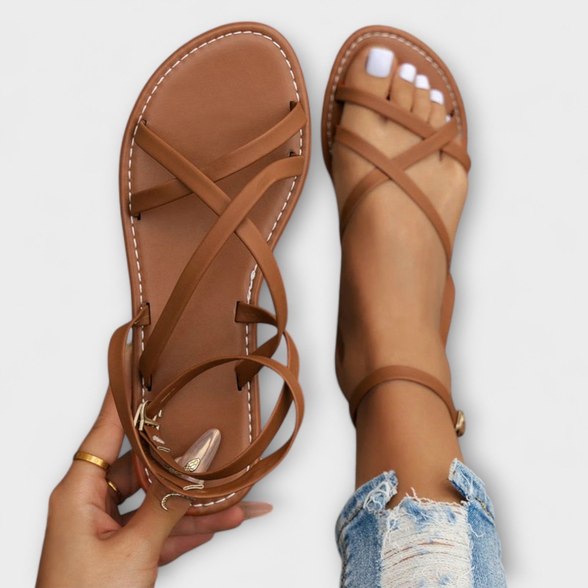 Susana - Sandalias Romanas Elegantes - Elena Duval