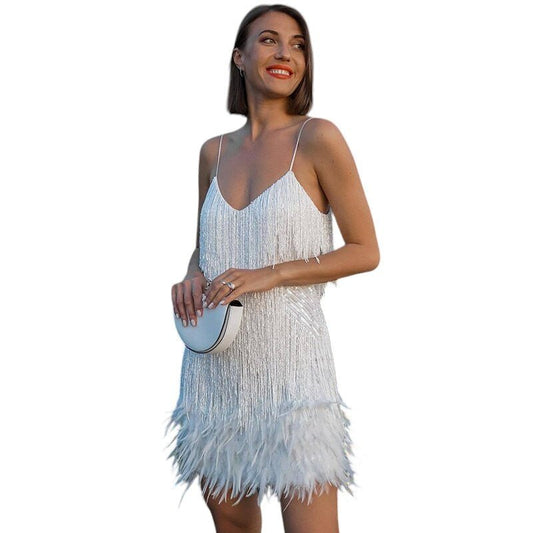 Susana - Vestido Corto con Tirantes Finos - Elena Duval