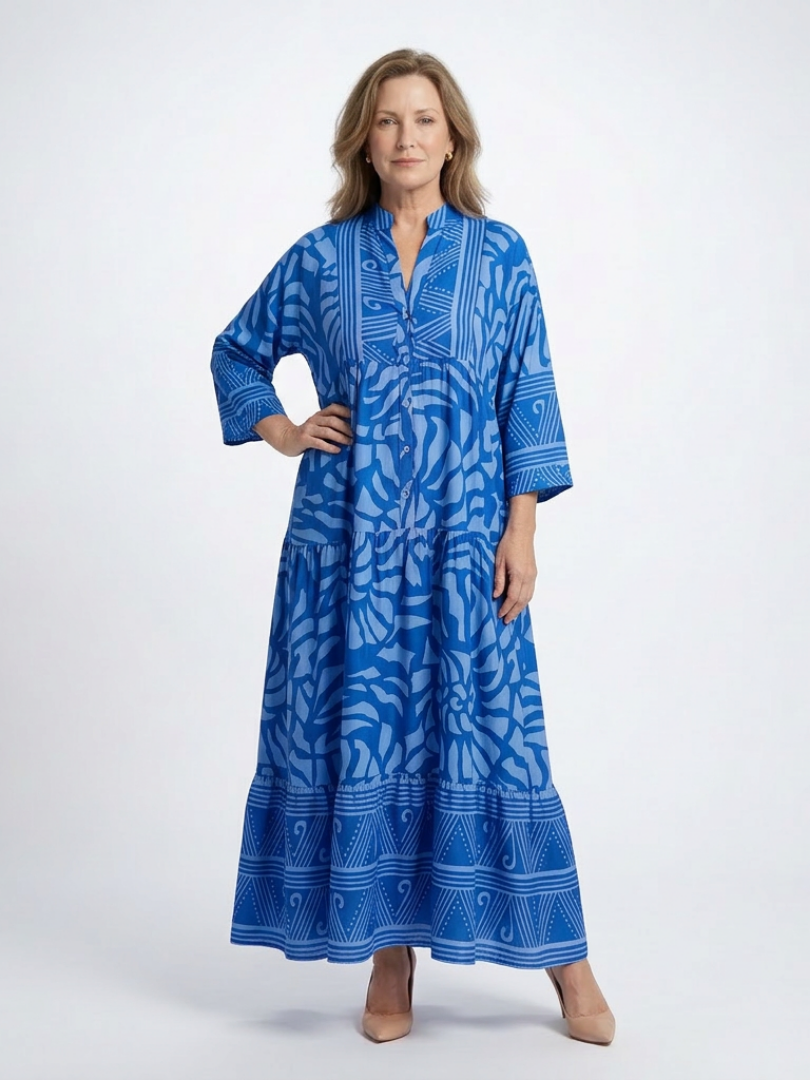 Marianne | Vestido midi con botones en la parte delantera