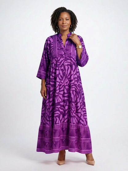 Marianne | Vestido midi con botones en la parte delantera