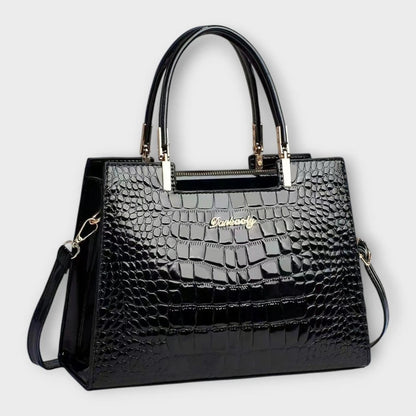 Valentina | Bolso con Grabado Efecto Cocodrilo - Elena Duval