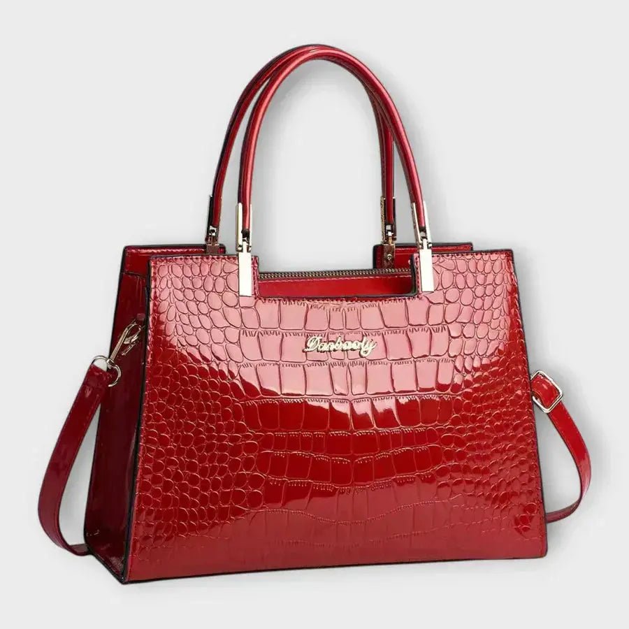 Valentina | Bolso con Grabado Efecto Cocodrilo - Elena Duval
