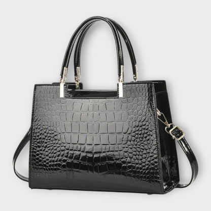 Valentina | Bolso con Grabado Efecto Cocodrilo - Elena Duval