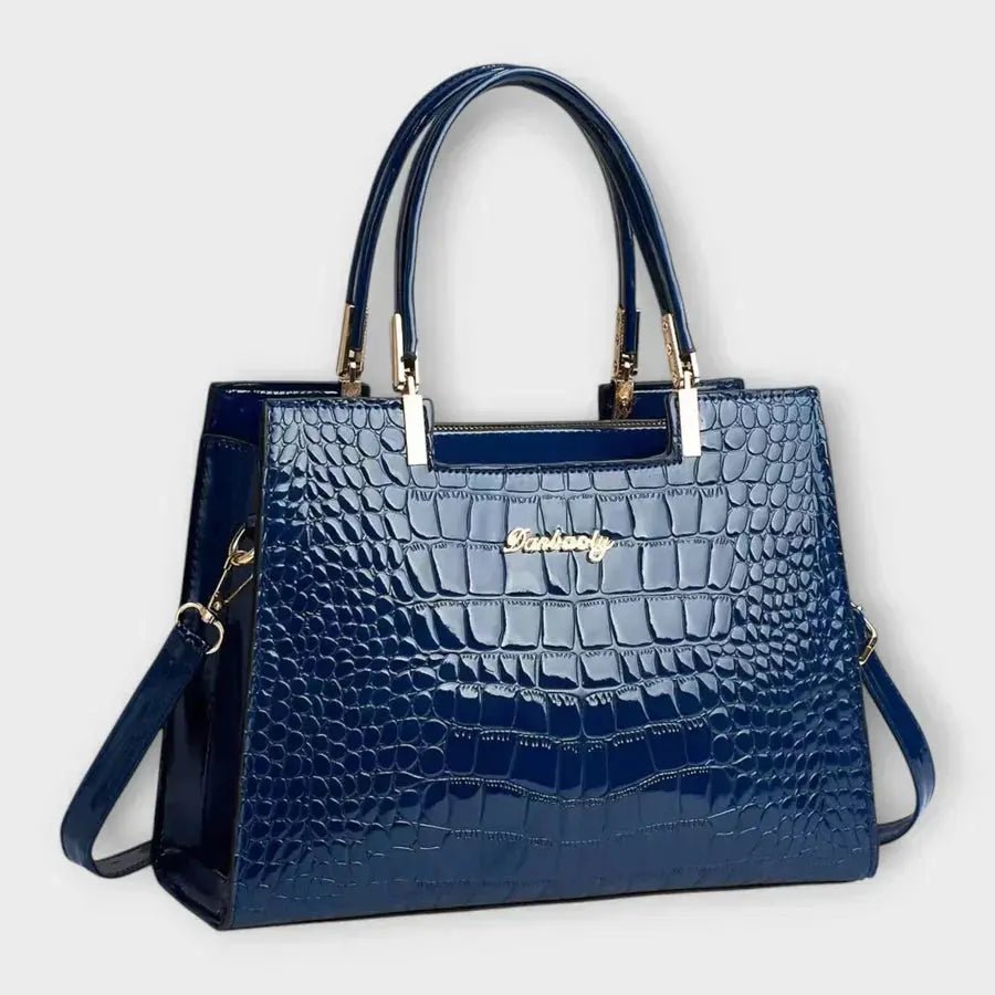 Valentina | Bolso con Grabado Efecto Cocodrilo - Elena Duval