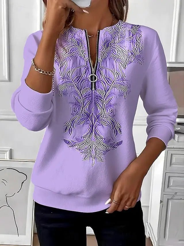 Valentina | Jersey con Cuello de Cremallera - Elena Duval