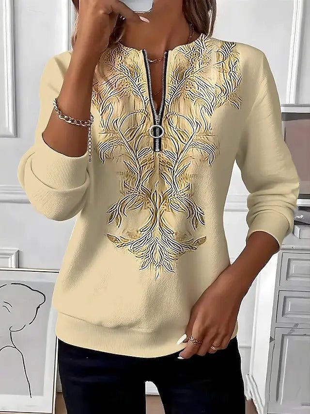 Valentina | Jersey con Cuello de Cremallera - Elena Duval