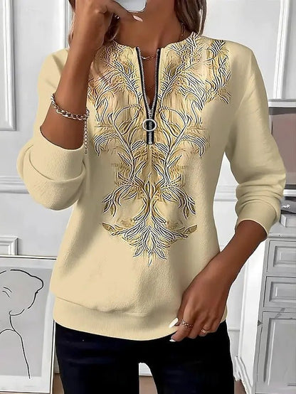 Valentina | Jersey con Cuello de Cremallera - Elena Duval