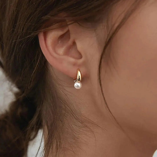 Valentina - Pendientes Exclusivos con Perlas Doradas - Elena Duval