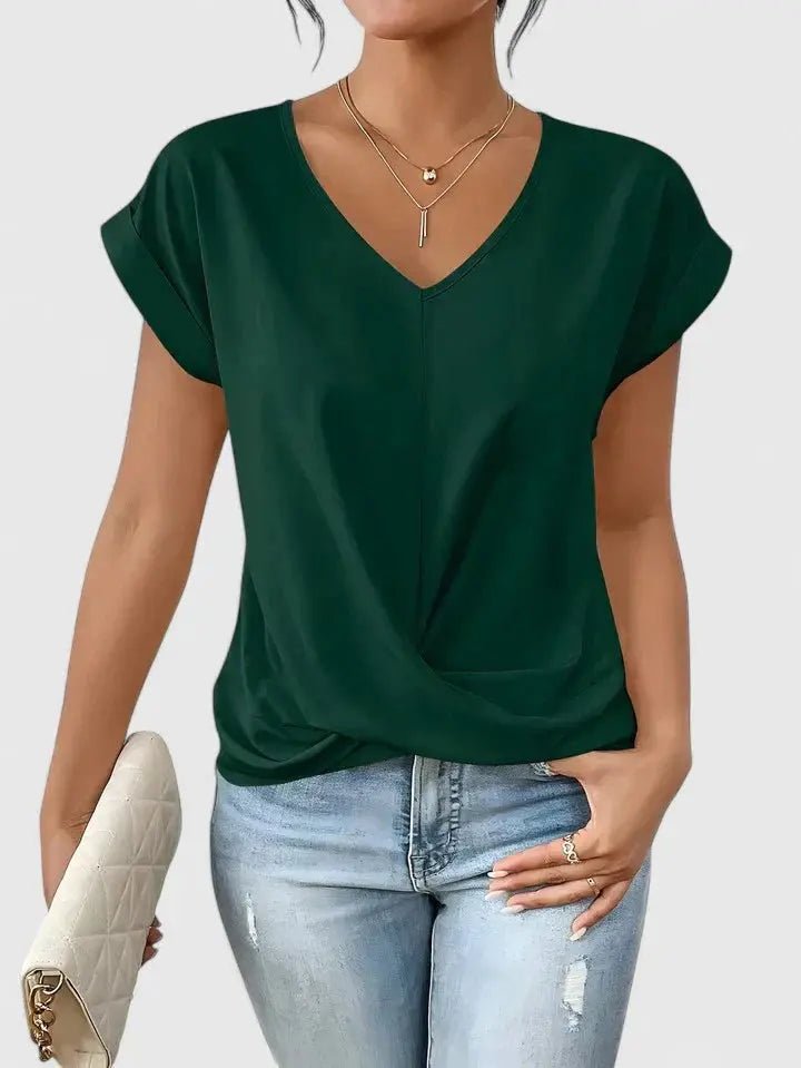 Valentina | Top Cuello en V - Elena Duval