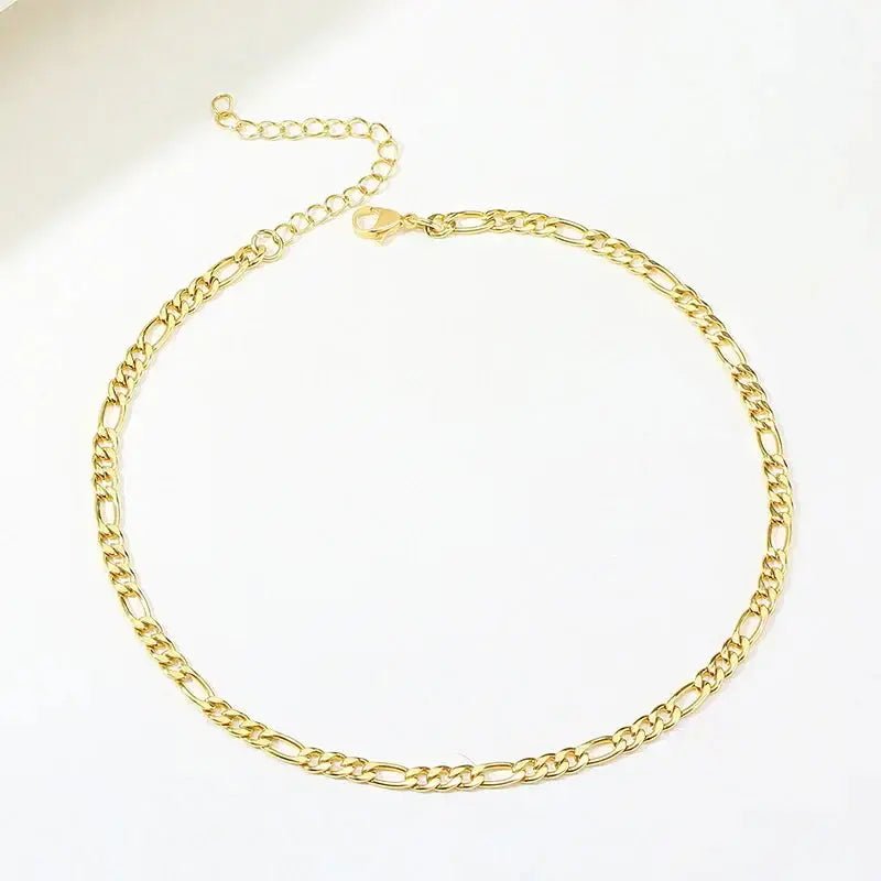 Valerie – Collar dorado de diseño minimalista con eslabones - Elena Duval