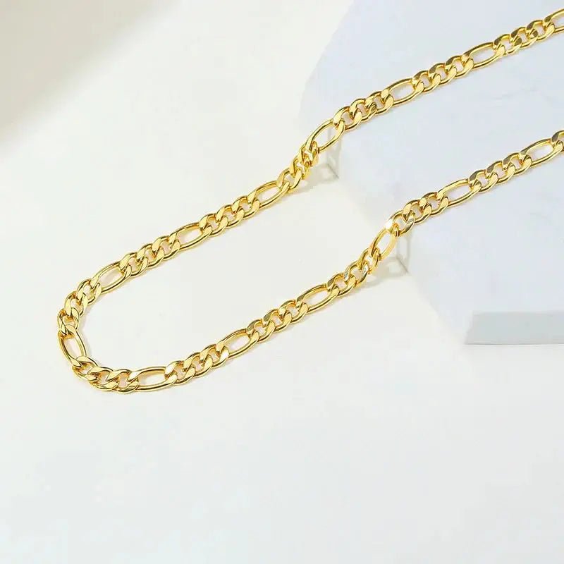 Valerie – Collar dorado de diseño minimalista con eslabones - Elena Duval