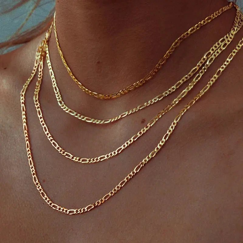 Valerie – Collar dorado de diseño minimalista con eslabones - Elena Duval