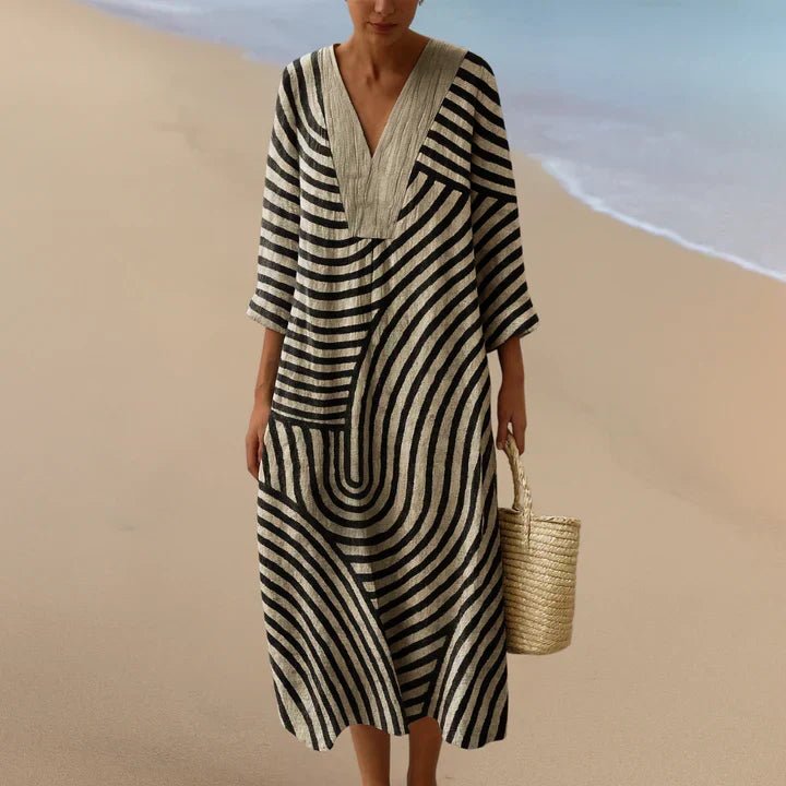 Vega | Vestido Maxi Monocromático - Elena Duval
