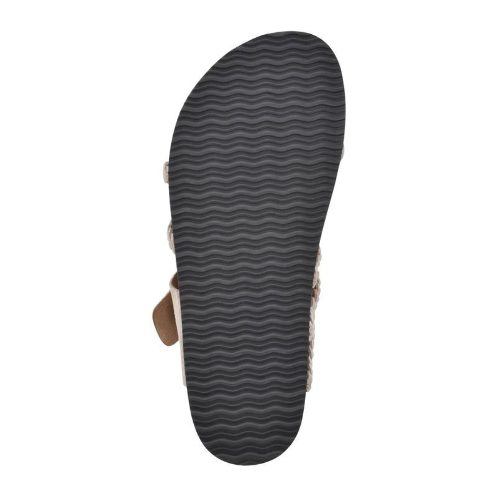 Vellara | Women's Braided Strap Big Buckle Cork Footbed Sandal