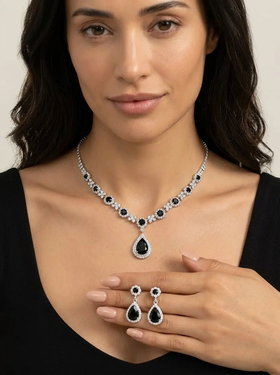 Véra - Elegante Set de Joyas de Cristal - Elena Duval