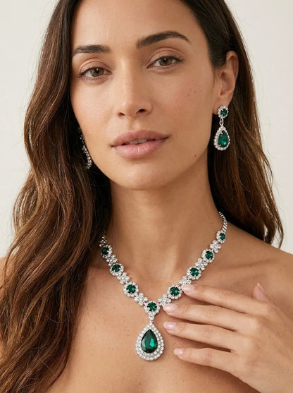 Véra - Elegante Set de Joyas de Cristal - Elena Duval