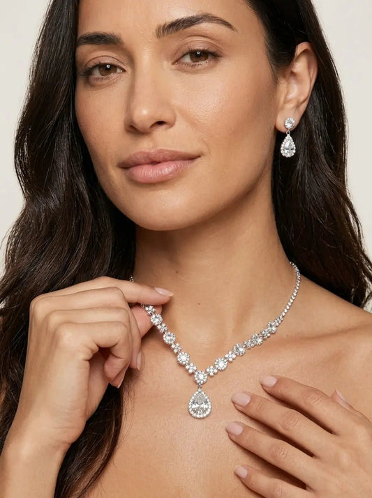 Véra - Elegante Set de Joyas de Cristal - Elena Duval